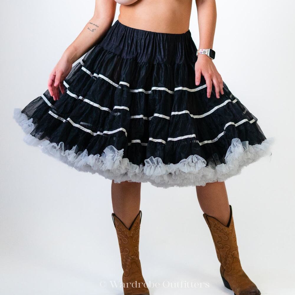 Vintage 70's Western Puffy Tulle Cowgirl Skirt Tutu - Picture 10 of 13